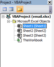 Email project vba